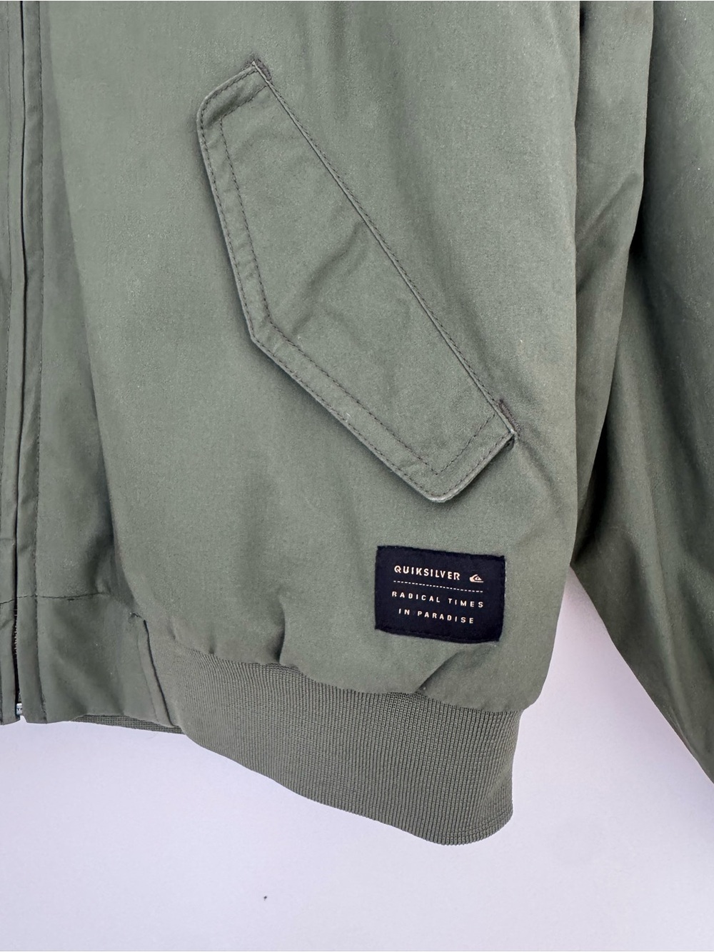 Quiksilver Ogoki Men's Olive Bomber Jacket - Picture 13 of 13